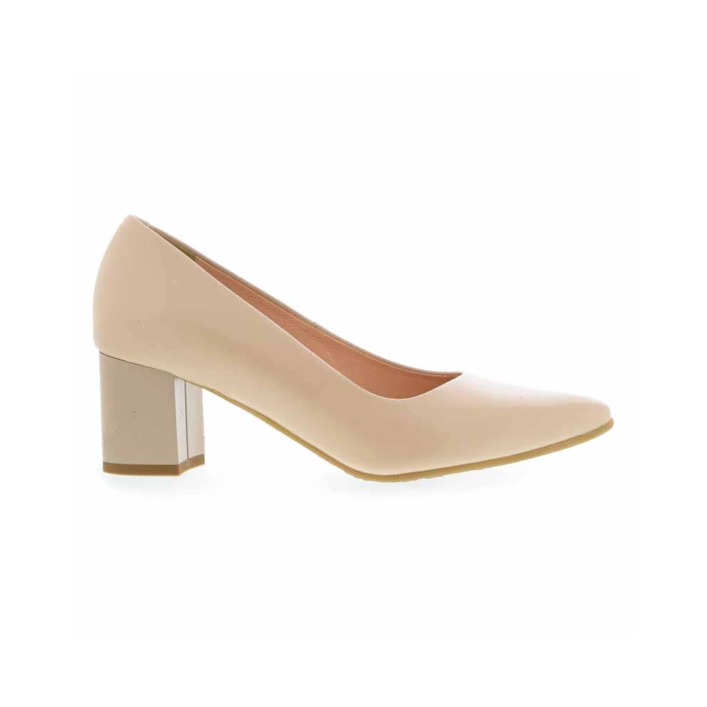 Bioeco női bőr pumps/beige beige 36.0 200290_A