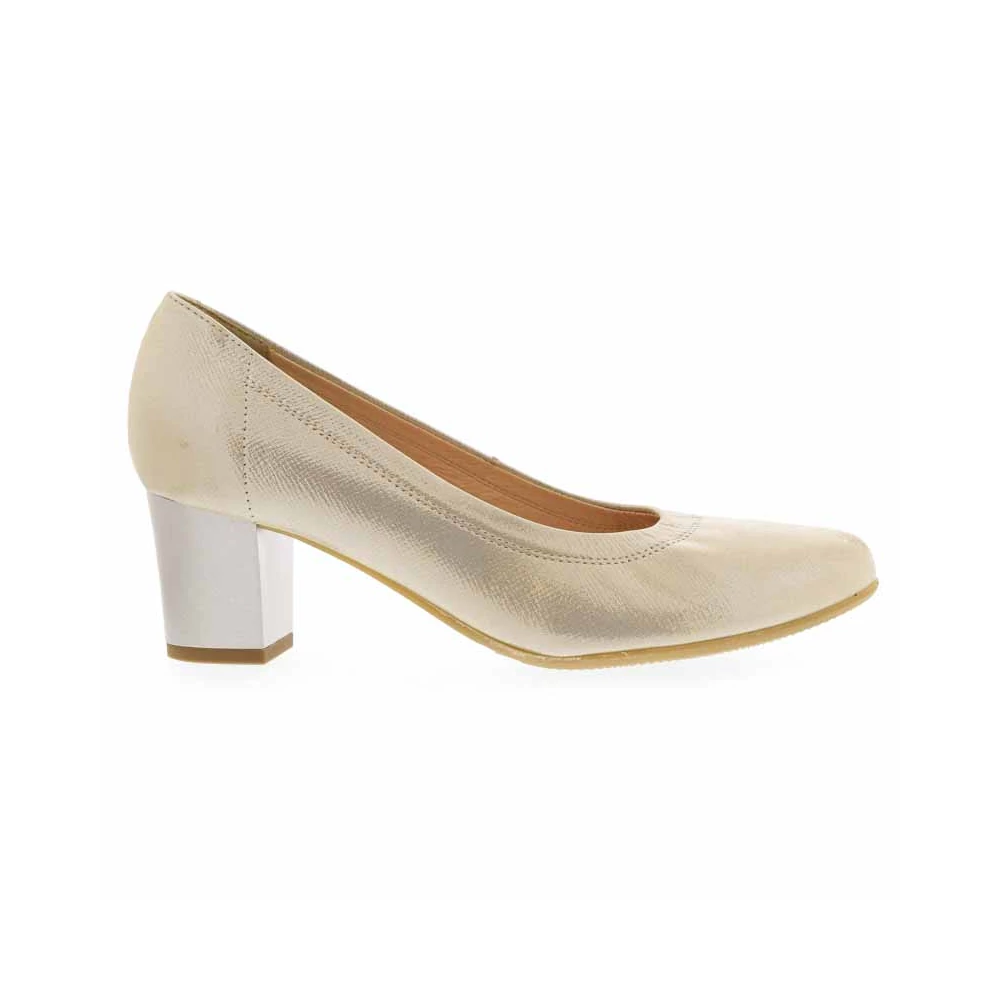 Bioeco bőr pumps/ 1097 beige arany 36.0 200304_A