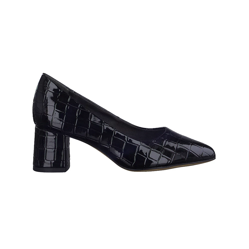 Jana pumps/black croco fekete 38.0 201649_A