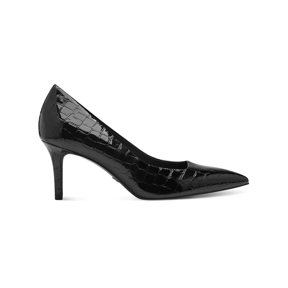 Tamaris pumps/black croco028 fekete 39.0 201994_A