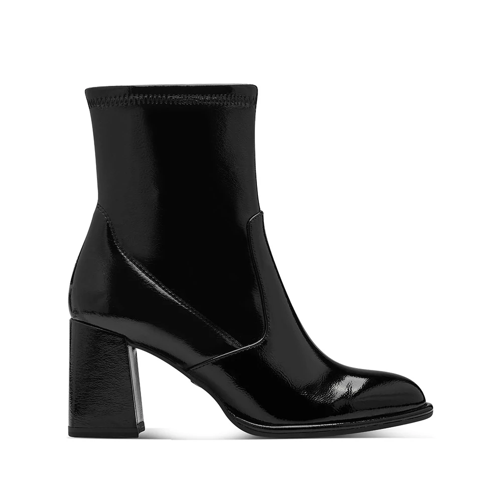 Tamaris bokacsizma/black pat018 fekete 36.0 202089_A