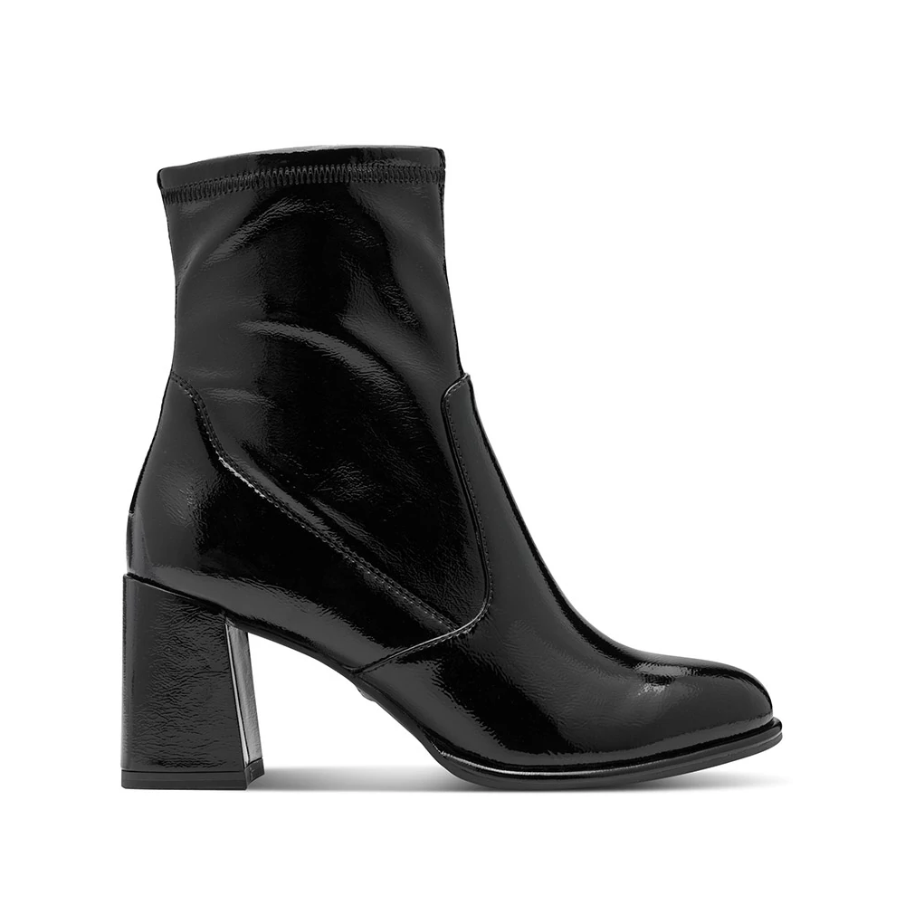 Tamaris bokacsizma/black pat018 fekete 39.0 202089_A