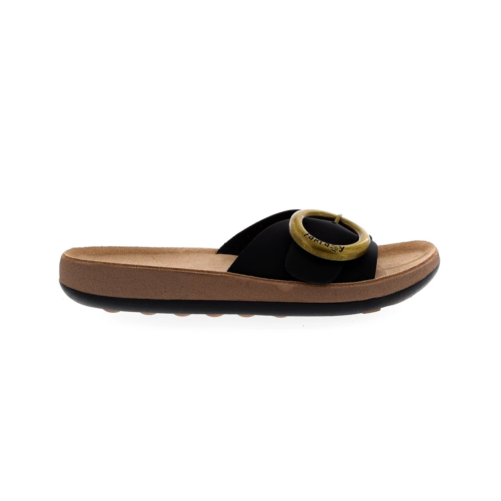 Fantasy Sandals női bőr papucs fekete 38.0 207070_A
