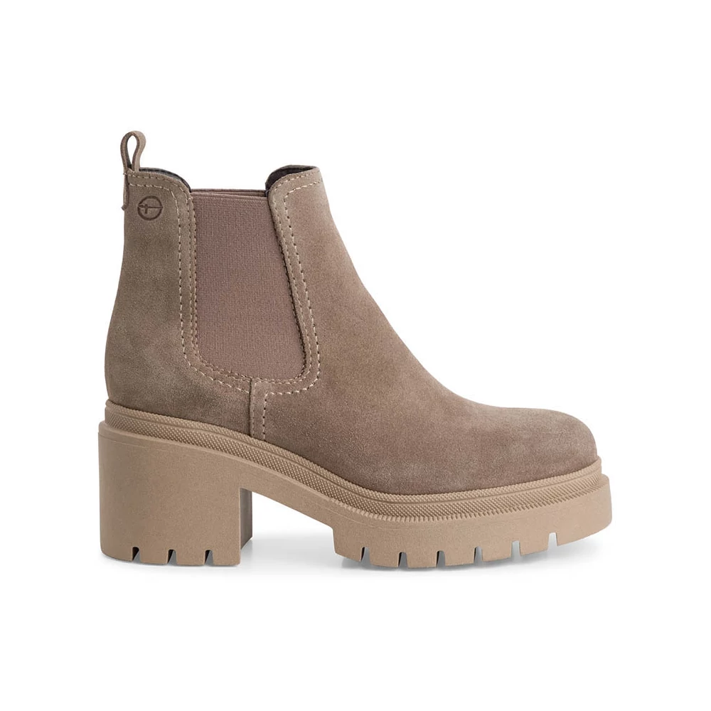 Tamaris bokacsizma/taupe sue378 tejeskávé 36.0 208009_A