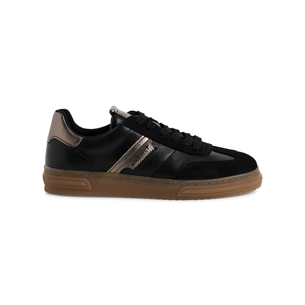 Tamaris sportcipő/black lea003  fekete 37.0 208025_A