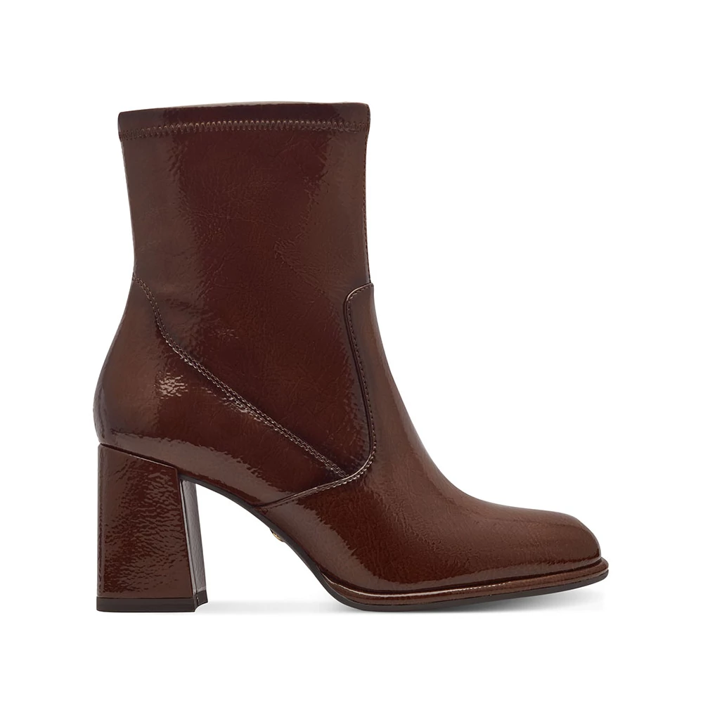 Tamaris bokacsizma/brown pat 359  barna 36.0 208148_A