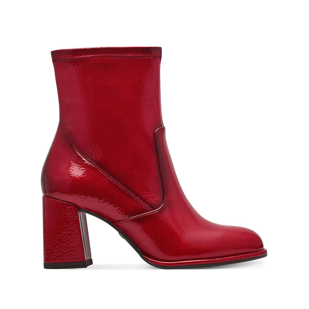 Tamaris bokacsizma/red pat 524  piros 35.0 208149_A
