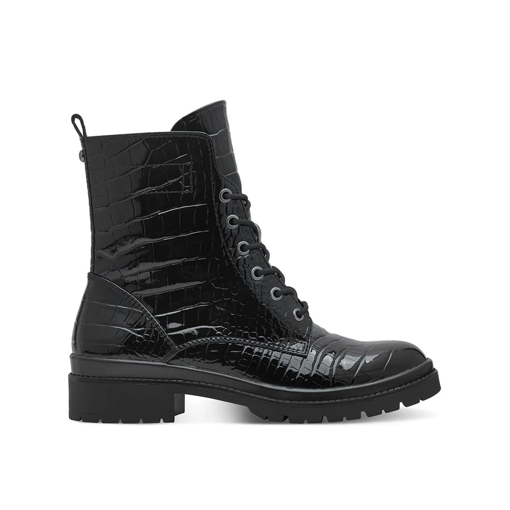 Tamaris bakancs/black croco 028   fekete 37.0 208265_A