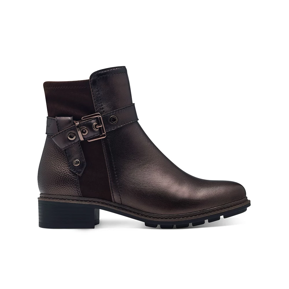 Tamaris bokacsizma/mocca met 351   barna 36.0 208298_A