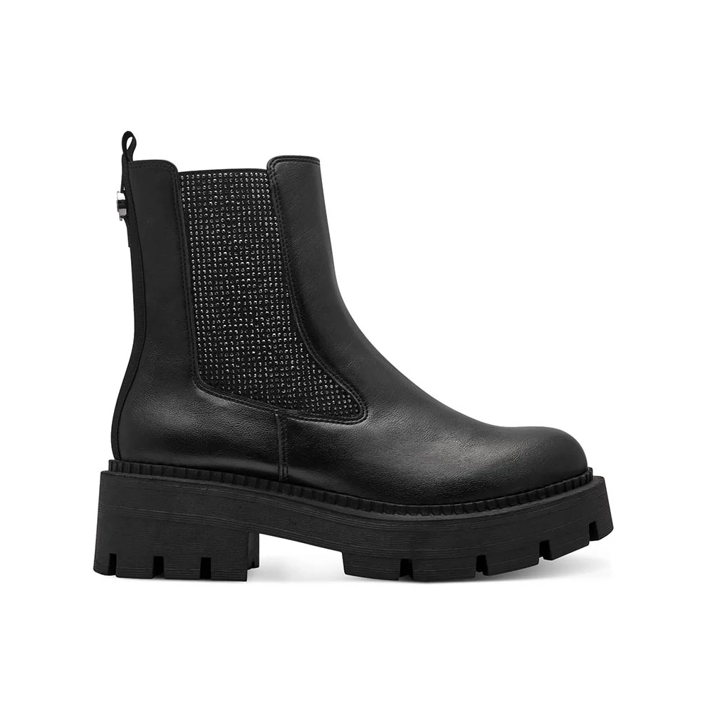 Tamaris bokacsizma/black glam 043 fekete 36.0 208314_A