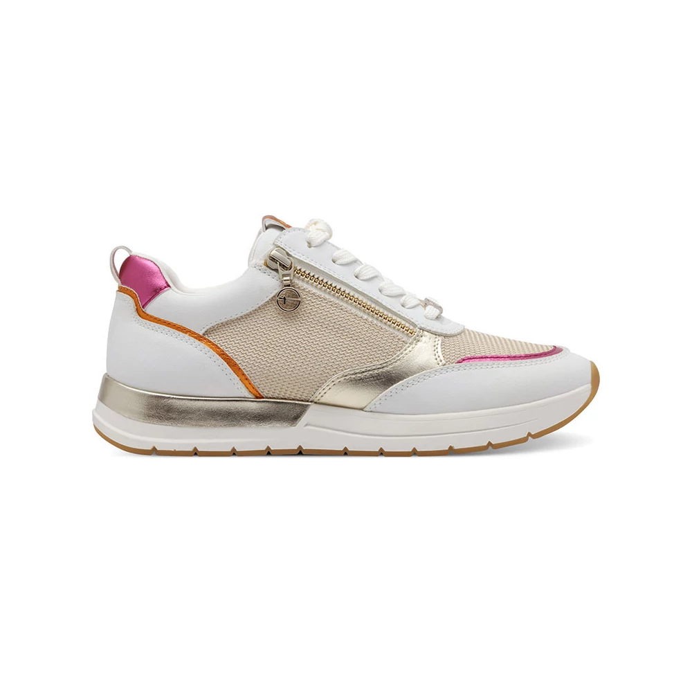 Tamaris sportcipő/wht--l.gold 132  fehér 38.0 210831_A