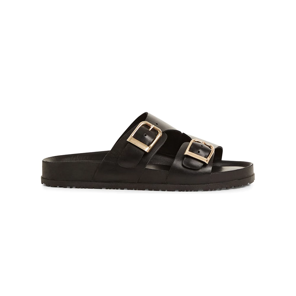 Tamaris papucs/black lea 003  fekete 38.0 211245_A