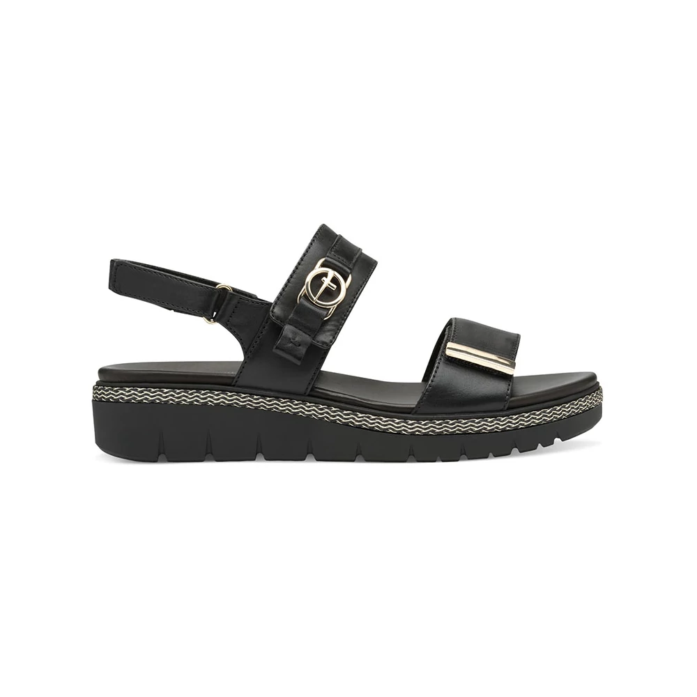 Tamaris szandál/black 001  fekete 38.0 211345_A