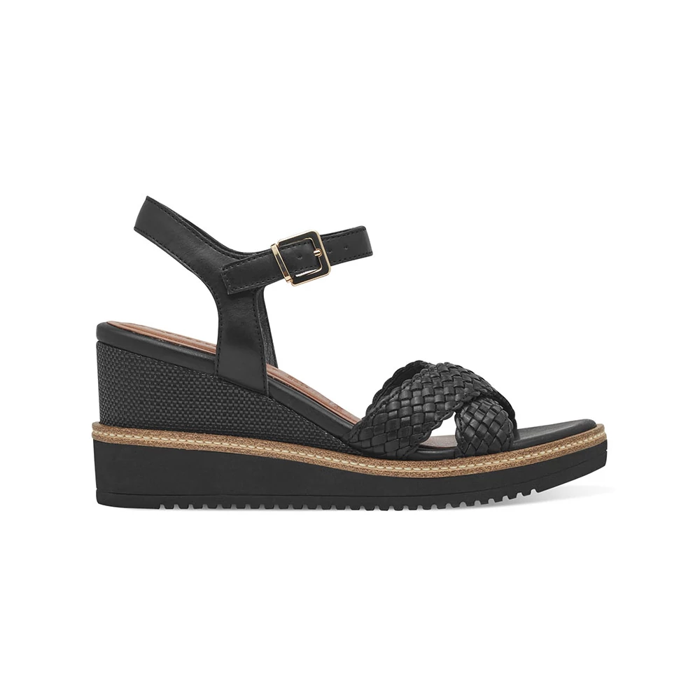 Tamaris szandál/black 001   fekete 38.0 211427_A