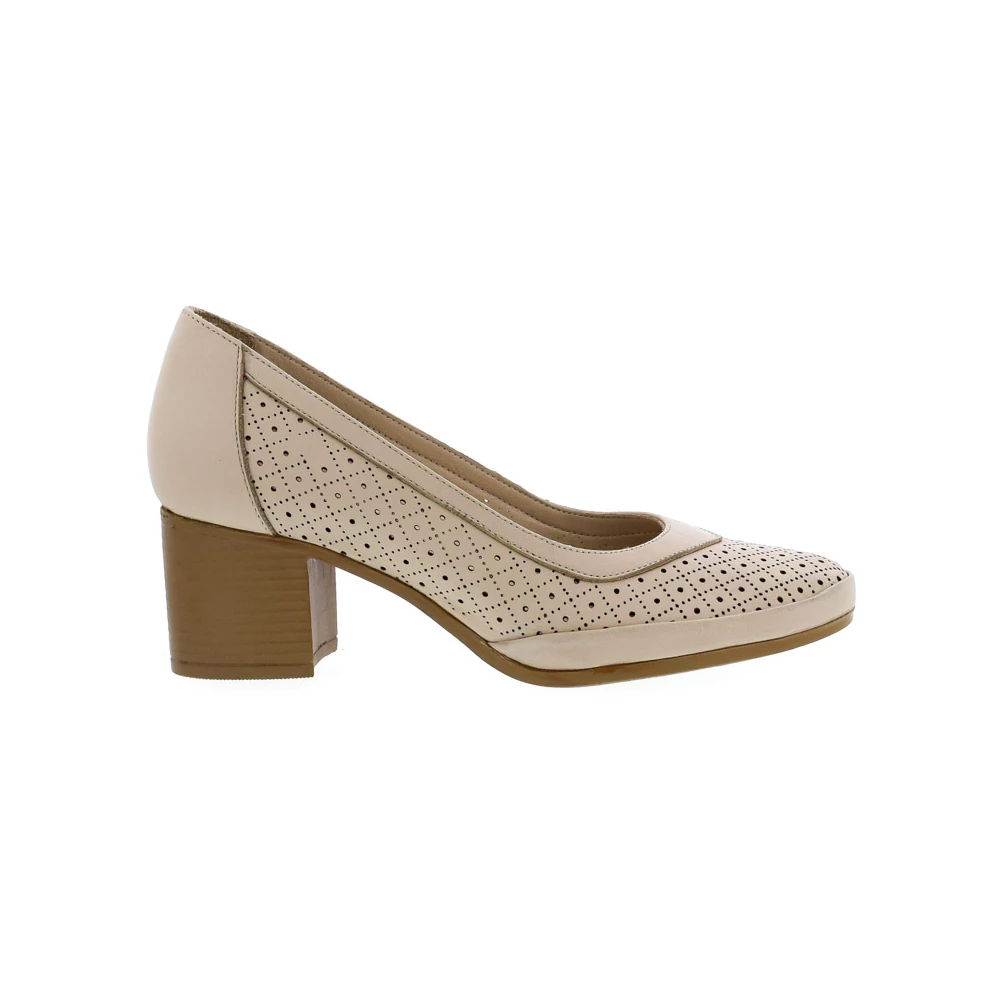 Venus női lyukacsos pumps beige 37.0 212934_A