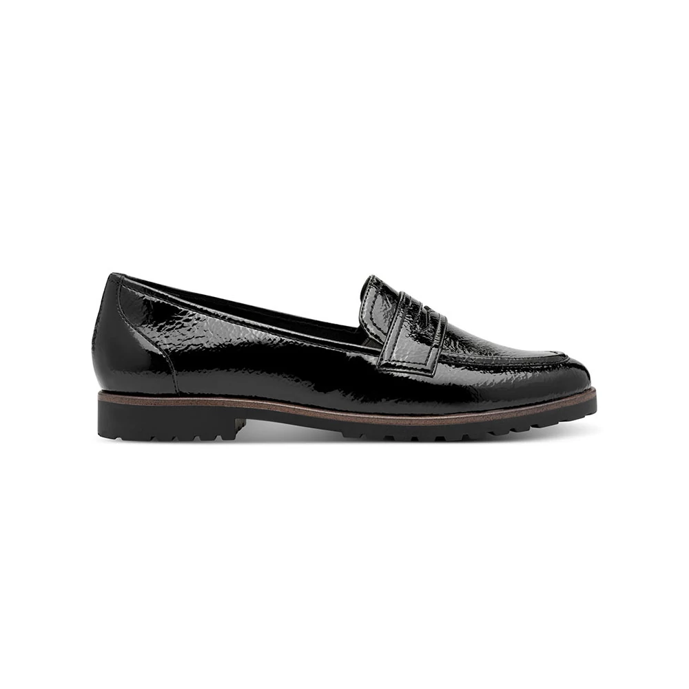 Tamaris félcipő/black pat 018  fekete 38.0 214002_A