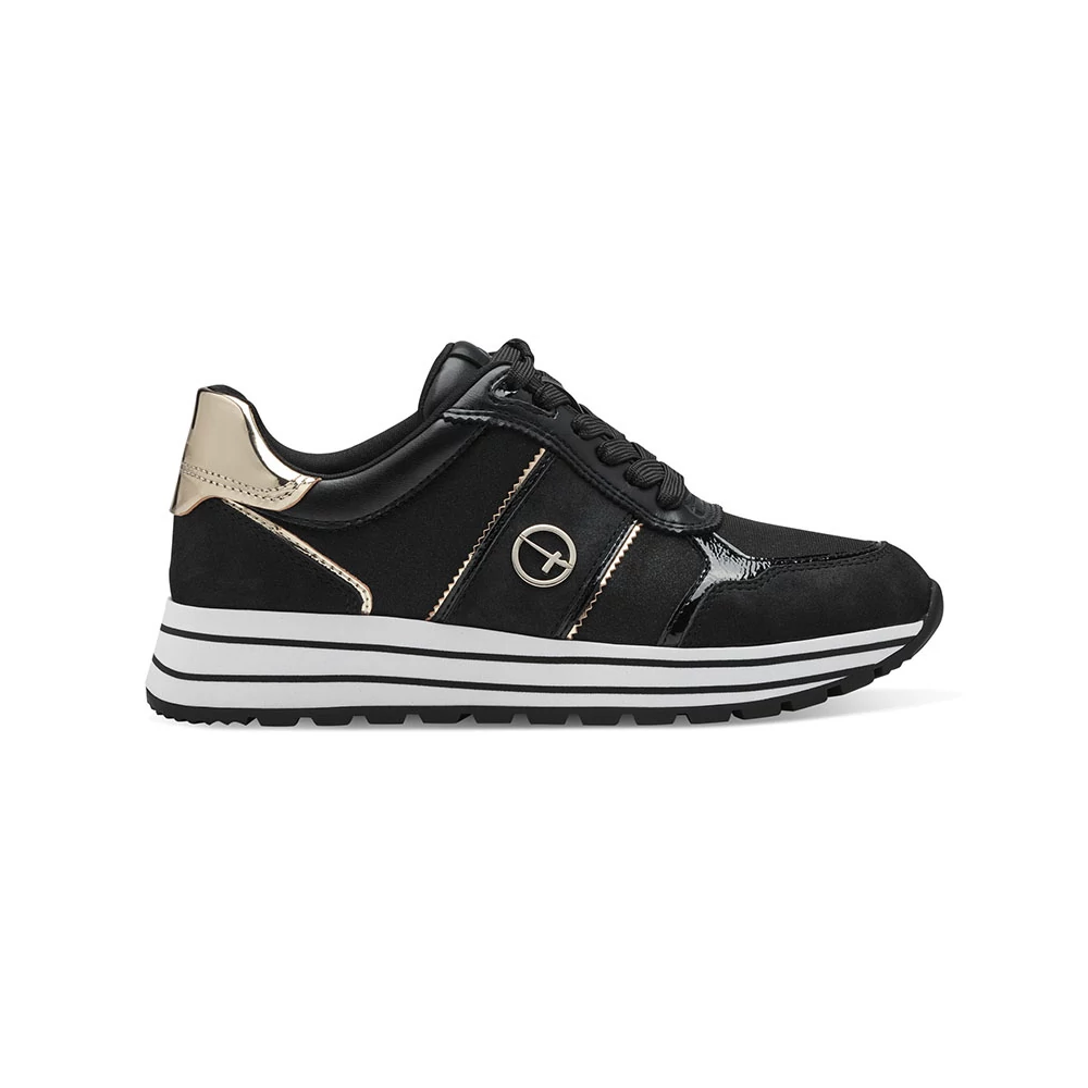 Tamaris sportcipő/black-gold 048  fekete 37.0 214068_A
