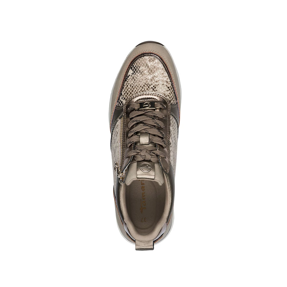 Tamaris sportcipő/taupe-snake 393214069_D.jpg