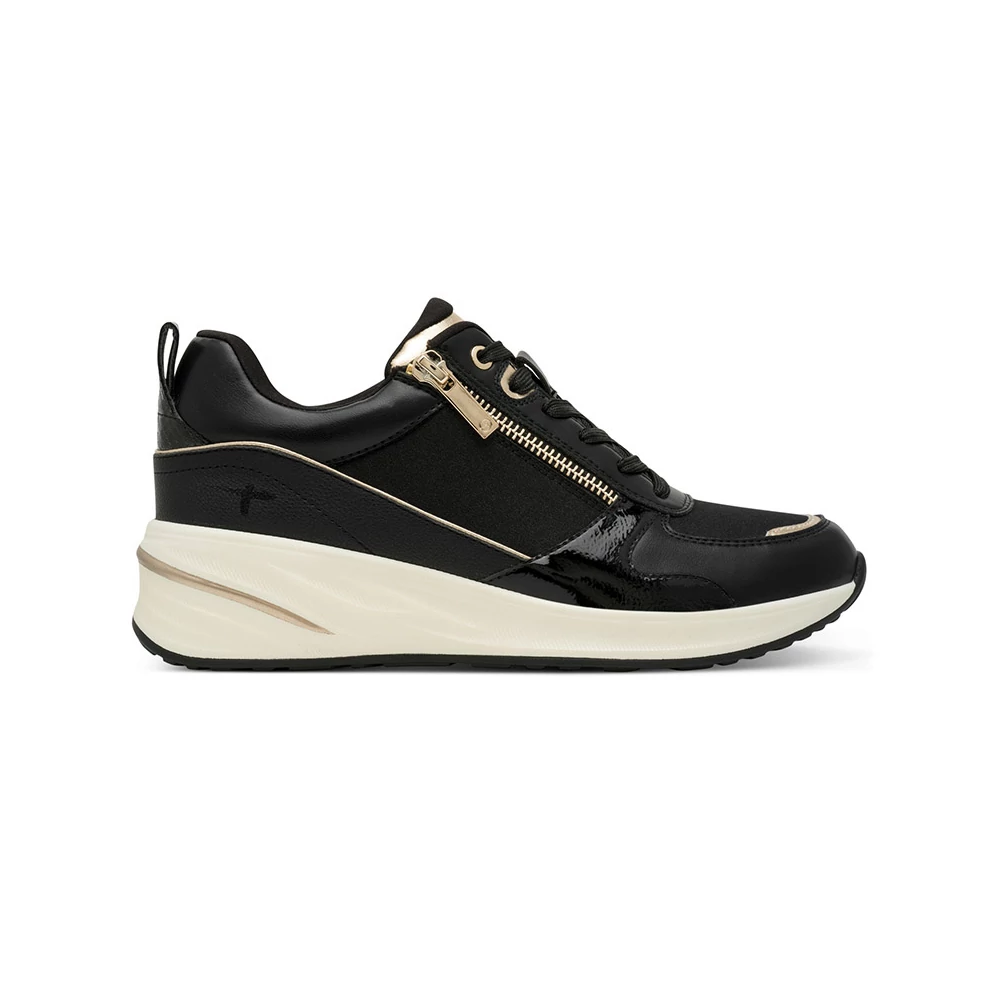 Tamaris sportcipő/black gold 048  fekete 38.0 214072_A