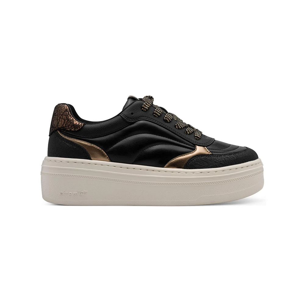 Tamaris sportcipő/black-bro 075   fekete 38.0 214202_A