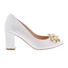 Kép 1/4 - Carla Ricci pumps/ biala perla ozdoba fehér  194902_A