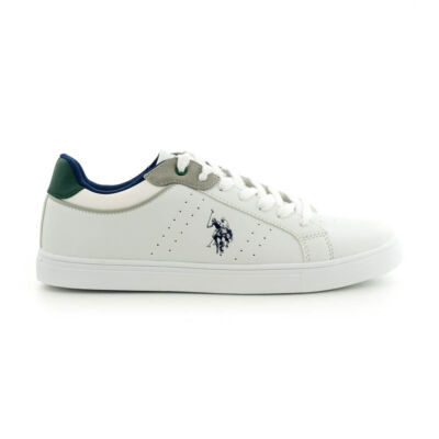 U.S.Polo fűzős sneaker white-green fehér  185183_A