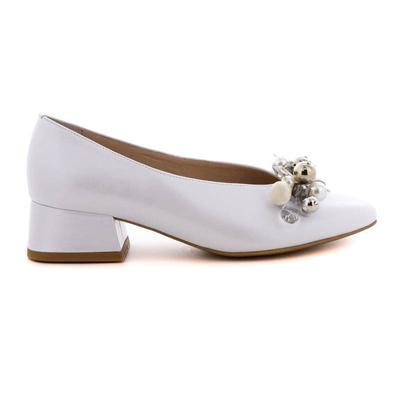 Via Roma bőr pumps/ perla white  fehér  193815_A