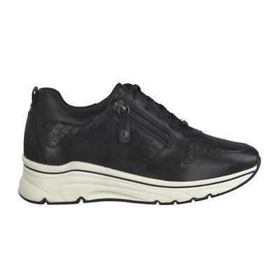 Tamaris félcipő/black croco038 fekete  196296_A