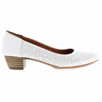 Mago női bőr pumps/ 02 white fehér  200381_A