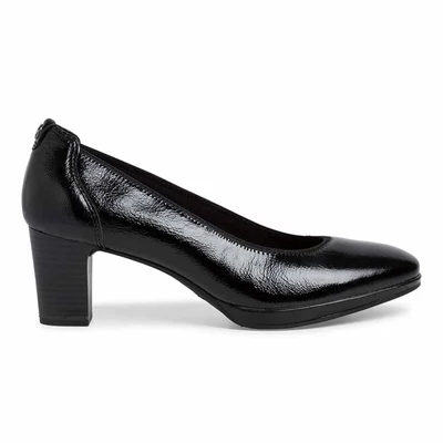 Tamaris pumps/black pat018  fekete  201904_A