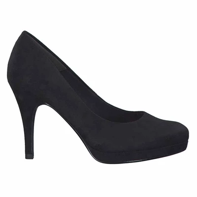 Tamaris pumps/black suede004 fekete  201905_A