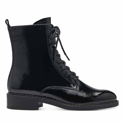Tamaris bokacipő/black pat018  fekete  202051_A