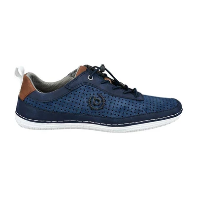 Bugatti félcipő/d.blue-cognac 4163  kék  205002_A