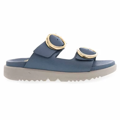 Iloz bőr papucs/ jeans kék  205689_A