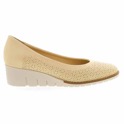 Rovigo bőr éktalpú pumps/ beige beige  206562_A