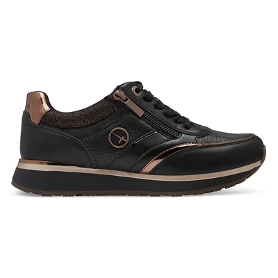 Tamaris sportcipő/black copper09 fekete  207847_A Tamaris sportcipő/black copper09 fekete  207847_A