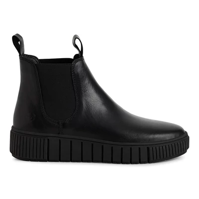 Tamaris bokacsizma/black lea fekete  207897_A