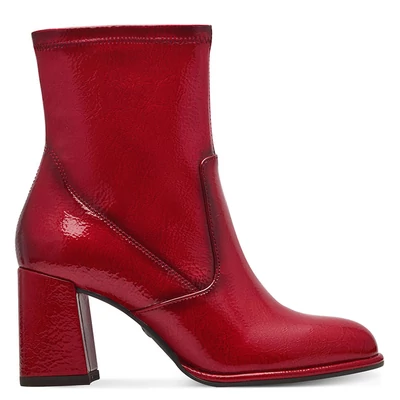 Tamaris bokacsizma/red pat 524  piros  208149_A