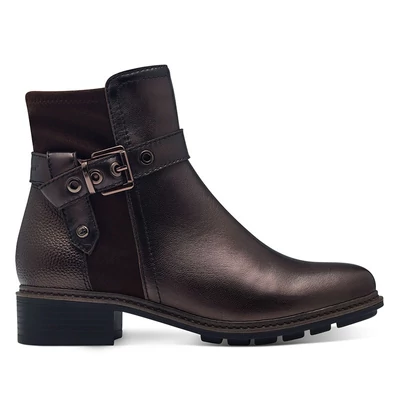 Tamaris bokacsizma/mocca met 351   barna  208298_A