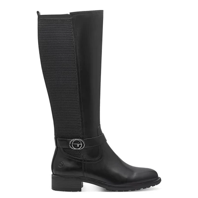 Tamaris csizma/black 001  fekete  208344_A