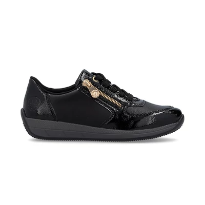 Rieker félcipő/black  fekete  210170_A