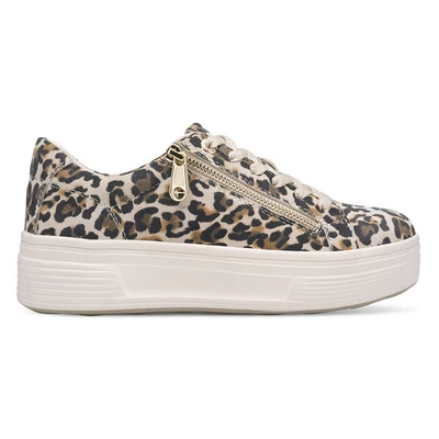 Tamaris comfort sportcipő/leop903  barna  210642_A