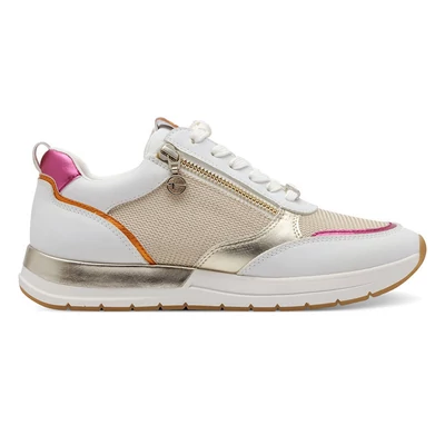 Tamaris sportcipő/wht--l.gold 132  fehér  210831_A