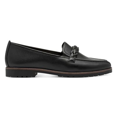 Tamaris félcipő/black lea 003  fekete  210849_A