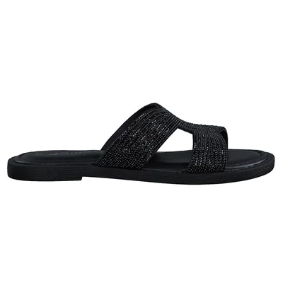 Tamaris papucs/black glam 043  fekete  211059_A