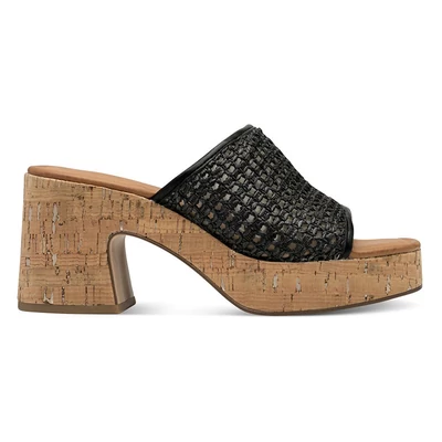 Tamaris papucs/black 001  fekete  211082_A