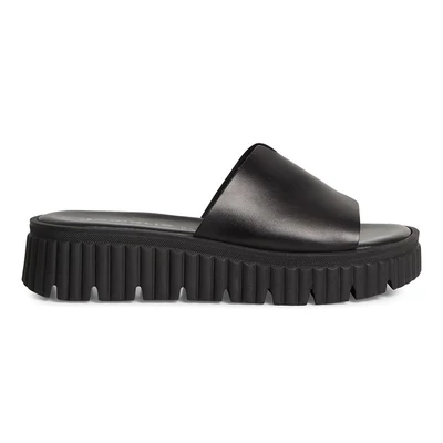 Tamaris papucs/black 001  fekete  211084_A