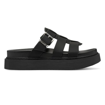 Tamaris papucs/black 001  fekete  211241_A