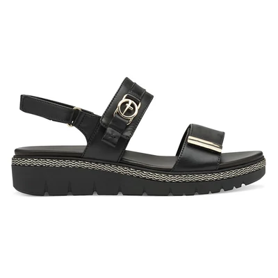 Tamaris szandál/black 001  fekete  211345_A