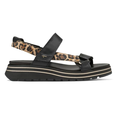 Tamaris szandál/black-leo 090  fekete  211348_A